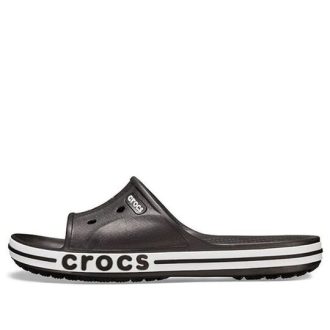 Crocs Bayaband Clog Hollow Out Casual Black Slippers 205392-066