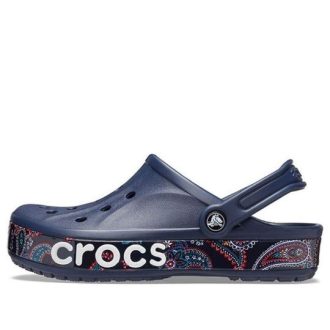 Crocs Bayaband Printing Sandals Unisex Blue 206233-410
