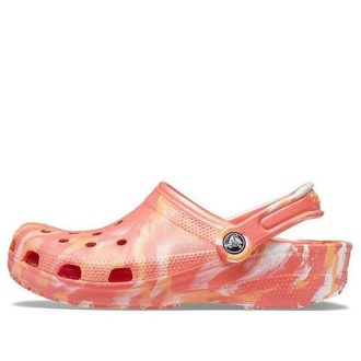 Crocs Beach Orange Marble Sandals 206867-6SN