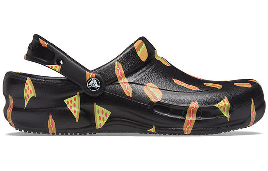 Crocs Bistro Graphic Clog Stylish Casual Black Sandals 204044-0FN Crocs Bistro Graphic Clog Stylish Casual Black Sandals 204044-0FN
