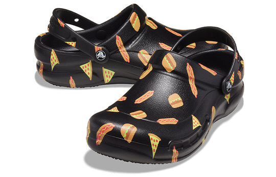 Crocs Bistro Graphic Clog Stylish Casual Black Sandals 204044-0FN Crocs Bistro Graphic Clog Stylish Casual Black Sandals 204044-0FN