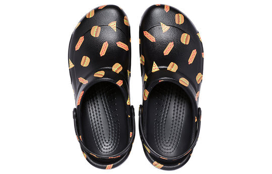 Crocs Bistro Graphic Clog Stylish Casual Black Sandals 204044-0FN Crocs Bistro Graphic Clog Stylish Casual Black Sandals 204044-0FN