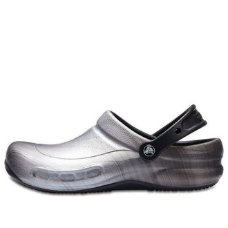 Crocs Bistro Graphic Clogs “Silver Black” 204044-041
