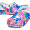Crocs Classic Beach Sandals Unisex Blue Pink 207556-102