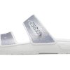 Crocs Classic Casual Fashion Unisex Silver Slippers 207769-90H Crocs Classic Casual Fashion Unisex Silver Slippers 207769-90H