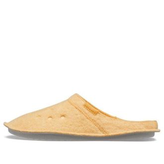 Crocs Classic Casual Thicken Stay Warm Unisex Yellow Slippers 203600-838