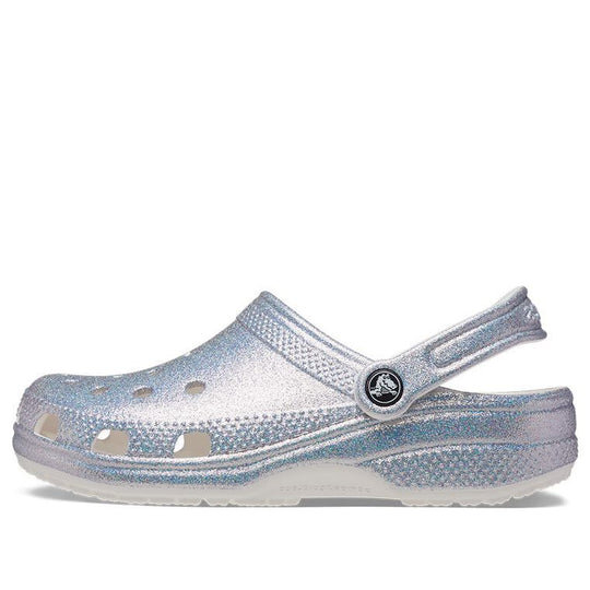 Crocs Classic Casual Unisex Metallic Silver Pink Sandals 207551-90H Crocs Classic Casual Unisex Metallic Silver Pink Sandals 207551-90H