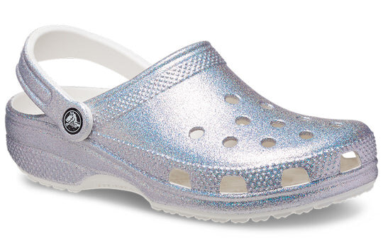 Crocs Classic Casual Unisex Metallic Silver Pink Sandals 207551-90H Crocs Classic Casual Unisex Metallic Silver Pink Sandals 207551-90H