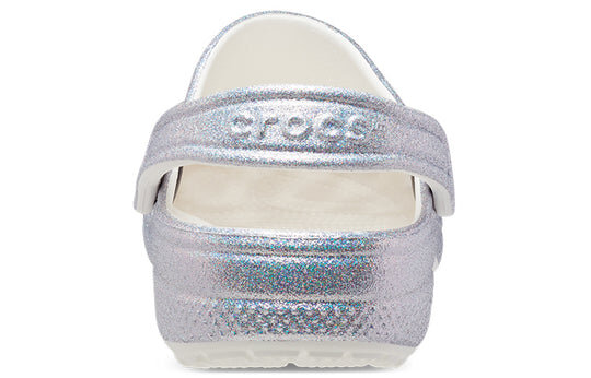Crocs Classic Casual Unisex Metallic Silver Pink Sandals 207551-90H Crocs Classic Casual Unisex Metallic Silver Pink Sandals 207551-90H