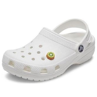 Crocs Classic Charm Kiwi Slice Clogs “White” 21SF10008477