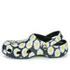Crocs Classic clo daisy Full Print Sandals Unisex Black 206375-0ZI