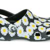 Crocs Classic clo daisy Full Print Sandals Unisex Black 206375-0ZI