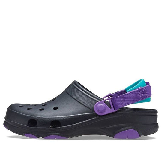 Crocs Classic Clog Black Purple Sandals “Black Purple” 206340-09V Crocs Classic Clog Black Purple Sandals “Black Purple” 206340-09V