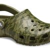 Crocs Classic Clog Camouflage Printing Beach Army Green Sandals 206454-309