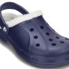Crocs Classic Clog Crocs Stay Warm Wear-Resistant Navy Blue Unisex Slippers 16244-49U