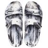 Crocs Classic Clog Marble Beach Sports Slippers Unisex White Black 207701-103 Crocs Classic Clog Marble Beach Sports Slippers Unisex White Black 207701-103