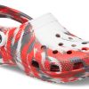 Crocs Classic Clog Marble Beach Sports Unisex Red White Sandals “Red White” 206867-884 Crocs Classic Clog Marble Beach Sports Unisex Red White Sandals “Red White” 206867-884