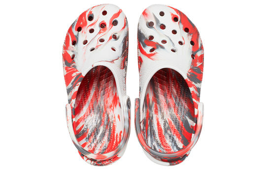 Crocs Classic Clog Marble Beach Sports Unisex Red White Sandals “Red White” 206867-884 Crocs Classic Clog Marble Beach Sports Unisex Red White Sandals “Red White” 206867-884