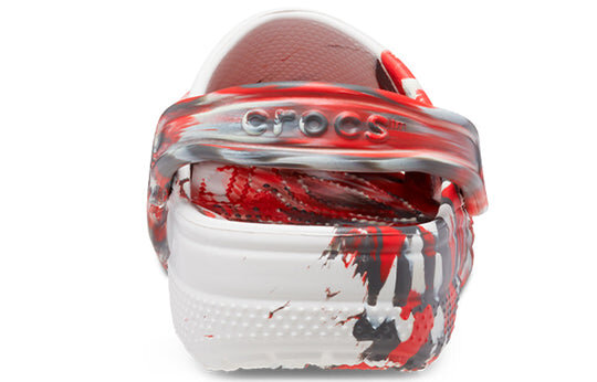 Crocs Classic Clog Marble Beach Sports Unisex Red White Sandals “Red White” 206867-884 Crocs Classic Clog Marble Beach Sports Unisex Red White Sandals “Red White” 206867-884