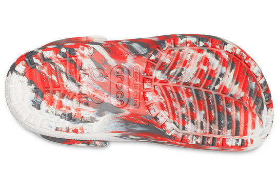 Crocs Classic Clog Marble Beach Sports Unisex Red White Sandals “Red White” 206867-884 Crocs Classic Clog Marble Beach Sports Unisex Red White Sandals “Red White” 206867-884