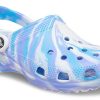 Crocs Classic Clog Marble Beach Sports Unisex White Blue Sandals “White Blue” 206867-1FK Crocs Classic Clog Marble Beach Sports Unisex White Blue Sandals “White Blue” 206867-1FK