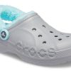 Crocs Classic clog Stay Warm Fleece Lined Shoe Unisex Gray Blue 206633-0IG