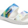 Crocs Classic Colorful Unisex Multi-Color White Sandals 207771-94S