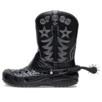 Crocs Classic Cowboy Boot “Black” 208695-001