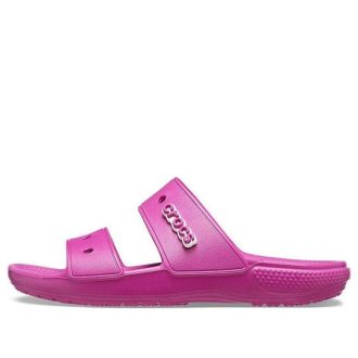 Crocs Classic Cozy Unisex Purple Red Sandals 206761-6SV