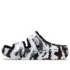 Crocs Classic Cozzzy Marbled Sandals “Black White” 207907