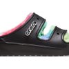Crocs Classic Cozzzy Spray Dye Sandals “Black Multi” 208046-0C4