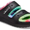 Crocs Classic Cozzzy Spray Dye Sandals “Black Multi” 208046-0C4