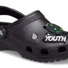 Crocs Classic Feel The Positivity Casual Unisex Black Sandals 207571-001