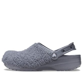 Crocs Classic Fuzz Mania Clogs “Slate Grey” 206625-0DA