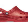 Crocs Classic Glitter Clogs “Flame” 205942-8C1