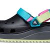 Crocs Classic Hiker Clog “Black Blue Yellow” 206772-0C4