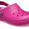 Crocs Classic Lined Clog Sports Unisex Purple Red Sandals 203591-6SV