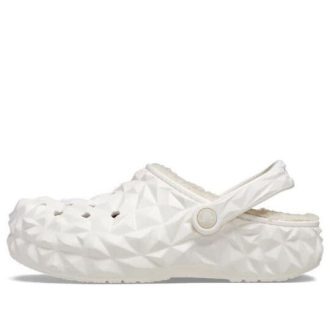 Crocs Classic Lined Geometric Clogs “White” 210069-100