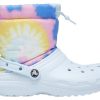 Crocs Classic Lined Neo Puff Boots “Tie Dye Mineral Blue” 207328-002