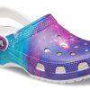 Crocs Classic Pattern White Purple Sandals “White Purple” 206565-14N