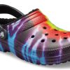 Crocs Classic Tie Dye Stay Warm Cozy Crocs Sports Slippers Unisex Purple Red 206341-988