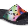 Crocs Colorful Casual Unisex Multi-Color Black Slippers 207557-0C4