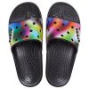 Crocs Colorful Casual Unisex Multi-Color Black Slippers 207557-0C4