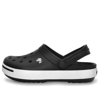 Crocs Crocband Beach Sandals Unisex Black White 11989-060