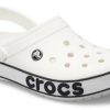Crocs Crocband Bold Logo Clog White Sandals 206021-103