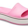 Crocs Crocband Platform Slide Thick Sole Pink Slippers 205631-6QF
