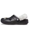 Crocs Disco Classic Lined Disco Glitter Clogs “Black White” 208075-0ZS