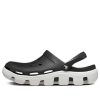 Crocs Duet Beach Sandals Black White 11991-066