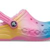 Crocs (GS) Baya Printed Lined Clogs “Pink Lemonade Multi” 205888-6SO