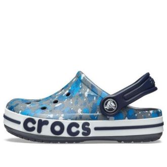 Crocs (GS) Bayaband Printed Clogs “Blue Grey” 205810-025